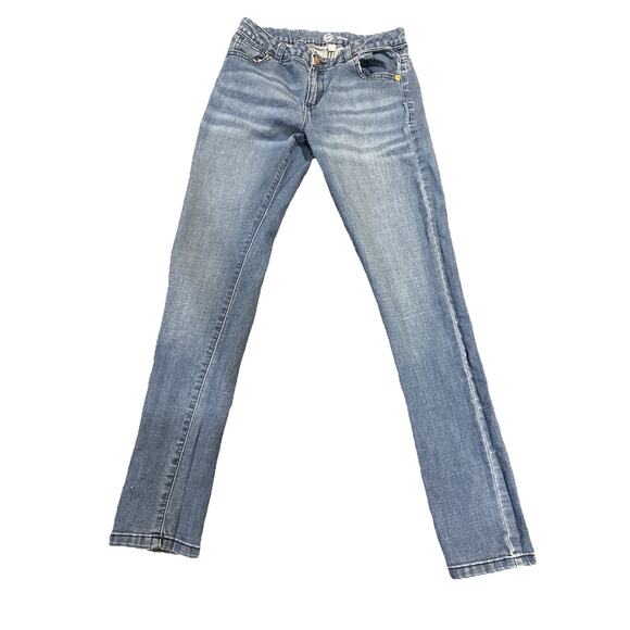 Wonder Nation Girls Skinny Mid Rise Jeans Blue Denim Cotton Blend - SIZE 16 - Picture 2 of 10